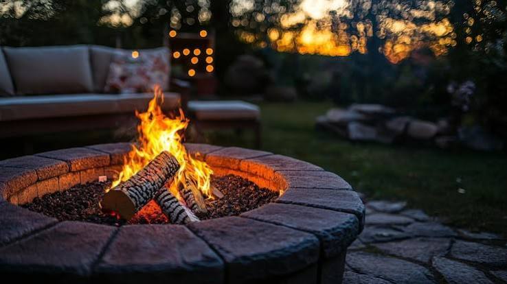 Fire Pit Installation — real A.R. Curb Appeal project in Maryland